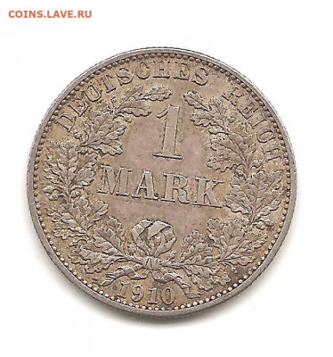 Германия.1 марка1910. серебро. Фикс - 222 010