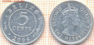 Белиз 5 центов 2006 г., до 28.12.2020 г. 22.00 по Москве - Белиз 5 центов2006  684