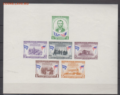 Гондурас 1959 Линкольн блок ** до 30 12 - 629
