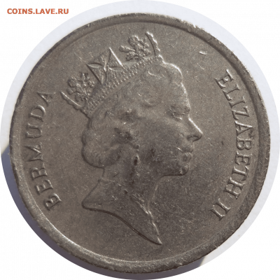 10 центов 1990 г. БЕРМУДЫ до 27.12.20 в 22:00 МСК - Rounded_20201226_161515