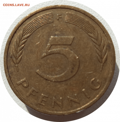 5 пфеннигов 1982 г. (F) ФРГ до 27.12.20 в 22:00 МСК - Rounded_20201226_171817