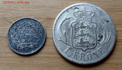 4 франка 1831, Дания 1 крона 1875 ФИКС до 28.12 - IMAG9756_2