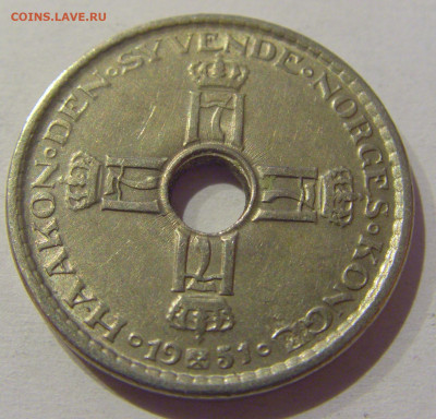 1 крона 1951 старый тип Норвегия №1 02.01.2021 22:00 МСК - CIMG9451.JPG