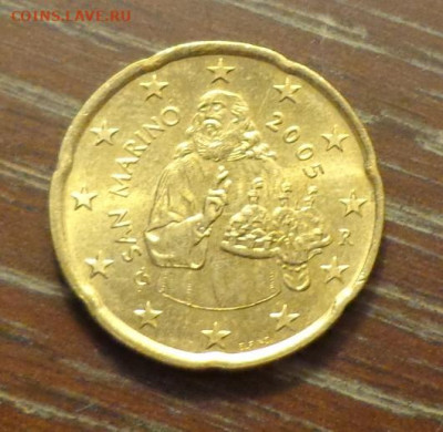 САН-МАРИНО - 20 евроцентов 2005 до 3.01, 22.00 - Сан-Марино_20ц_2005_2.JPG