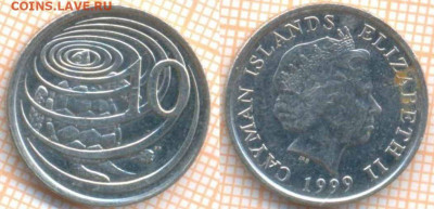 Каймановы острова 10 центов 1999 г., до 2.01.2021 г. 22.00 п - Кайманы 10 центов 1999 1453
