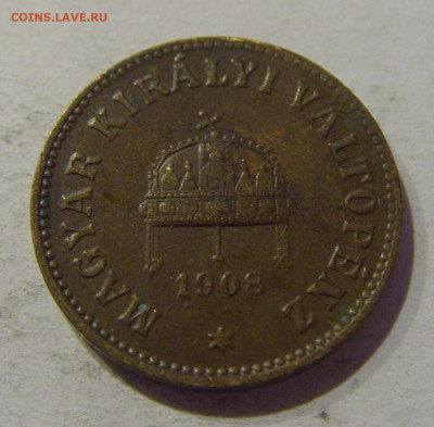 2 филлера 1908 Венгрия №1 02.01.2021 22:00 МСК - CIMG0096.JPG