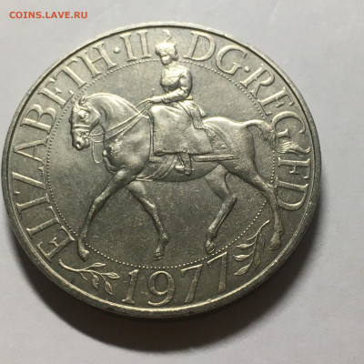 Великобритания 1977г 25 пенсов "Серебряный юбилей" - image-26-09-20-09-06-1