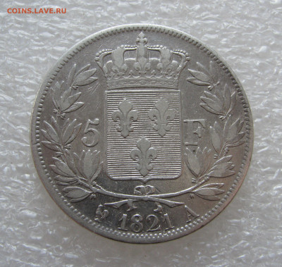 Королевство Франция. Людовик XVIII. 5 ФРАНКОВ 1821 года. - 5 франков1821 (5).JPG