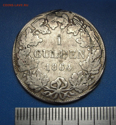 1 гульден 1864 г. Бавария до 09.01.2021 г. в 22.00 - DSC03667.JPG