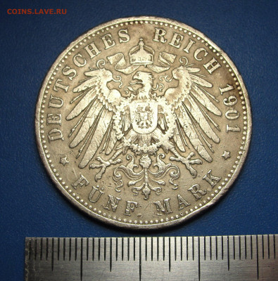5 марок 1901 г. Бавария до 09.01.2021 г. в 22.00 - DSC03687.JPG