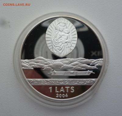 Латвия. 1 лат 2004 г. серебро. Оценка. - P1170085.JPG
