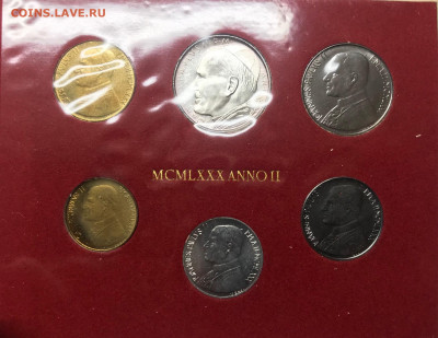 Набор монет Ватикана 1980 до 21.30 МСК 10.01.21 - IMG_3712