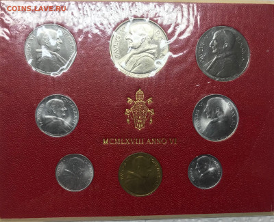 Набор монет Ватикана 1968 до 21.30 МСК 10.01.21 - IMG_3777