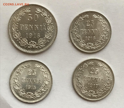 25 пенни 1915-1917 и 50 пенни 1916 До 7.01.2021 22.00 по МСК - DDFFB743-DB96-41F8-9A5A-17F611CC3984