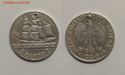 Польша 2 злотых 1936г, Гдыня корабль с 200 - 10.01 22:00 мск - IMG_20210103_092434