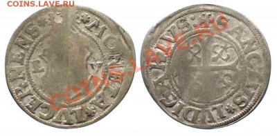 остатки монеты - LUZERN Batzen ND(16th cent.)
