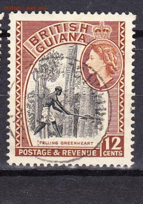 Колонии Британская Гвиана 1954 1м 12 ц до 10 01 - 43б