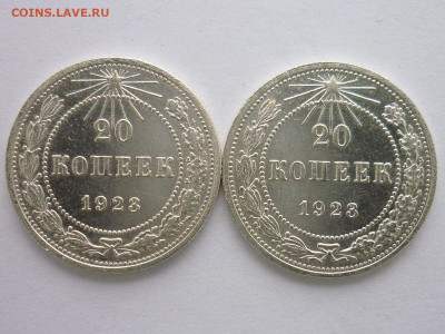 20 копеек 1923г.-2 шт., разные штемпели, до 10.01.21г., 21.0 - P1100539.JPG