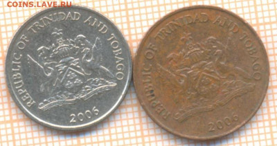 Тринидад и Тобаго 5,25 центов 2006 г., до 13.01.2021 г. 22.0 - Тринидад 2 монеты 2544