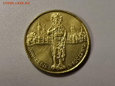 Польша 2 злотых 2000г -1000-летие Вроцлава, до 13.01 - Я Польша Вроцлав-1