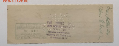 Чек банка"Cleveland Coca-Cola..."на 5 дол.США 1933 г. - IMG_20210107_113411