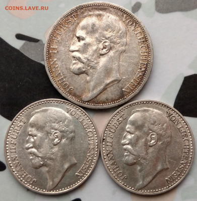 Лихтенштейн 2 кроны 1912, 1 крона 1900,1904 ФИКС до 10.01 - IMAG0036_2