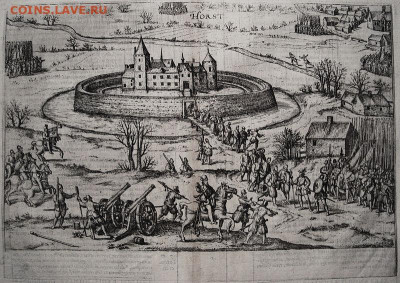 Нотгельды Германии. Обзорная тема. - Замок Хорст, гравюра 1590 года