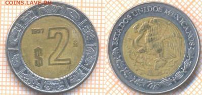 Мексика 2 песо 1997 г., до 16.01.2021 г. 22.00 по Москве - Мексика 2 песо 1997 8994