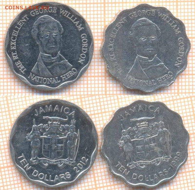 Ямайка 10 долларов 1999,2012 г., до 16.01.2021 г. 22.00 по М - Ямайка 10 долларов 1999 2012 938