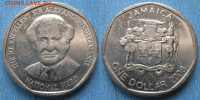 47.Монеты Карибского моря. - 47.43. -Ямайка 1 доллар 2008    190-ас93-11350