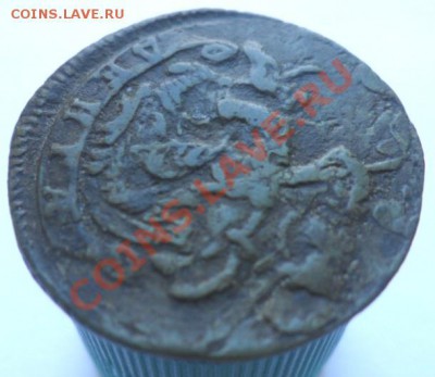 Деньга Екатерины 1774 года: КМ или ЕМ? - полушка 1774 Б.JPG