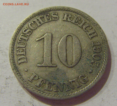 10 пфеннигов 1905 A Германия №1 17.01.2021 22:00 М - CIMG1414.JPG