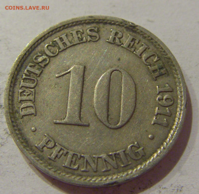 10 пфеннигов 1911 J Германия №1 17.01.2021 22:00 М - CIMG1478.JPG