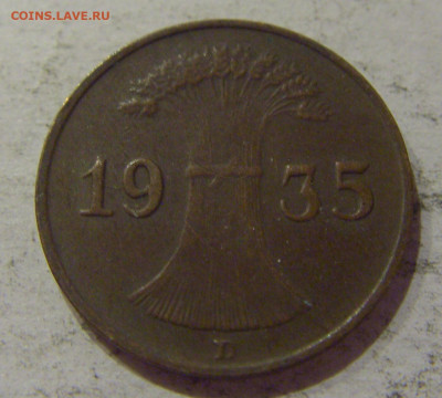 1 пфенниг 1935 D Германия №1 17.01.2021 22:00 М - CIMG2084.JPG