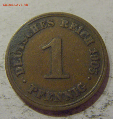 1 пфенниг 1905 D Германия №1 17.01.2021 22:00 М - CIMG2118.JPG