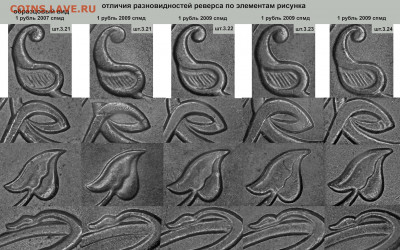 1 рубль 2009 спмд реверсы - 1 рубль спмд 