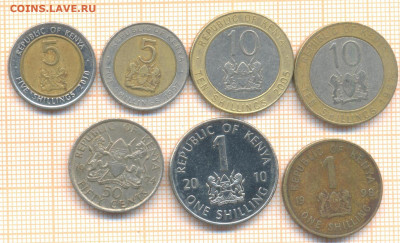 Кения 7 монет, до 18.01.2021 г. 22.00 по Москве - Кения 7 монет 2571
