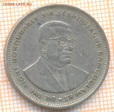 Маврикий 1 рупия 1987 г., до 18.01.2021 г. 22.00 по Москве - Маврикий 1 рупия 1987 2573а