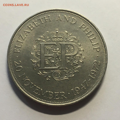Британия 1972 год 25 пенсов "Королевская серебряная свадьба - image-01-01-20-02-07-1