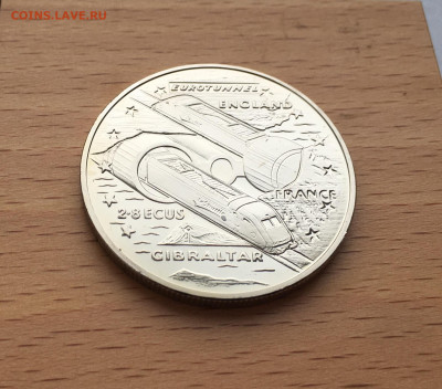 Крона Шайба Гибралтар 2,8 экю 1993 Тоннель под Ламаншем - IMG_9841.JPG