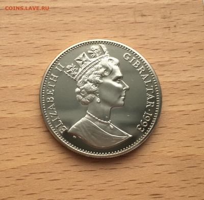 Крона Шайба Гибралтар 2,8 экю 1993 Тоннель под Ламаншем - IMG_9846.JPG