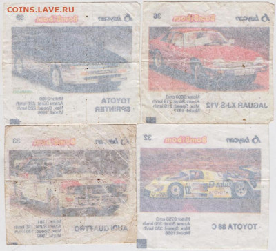 Вкладыши жев. резинок "МАШИНЫ" до 19.01.21 г. в 23.00 - 005