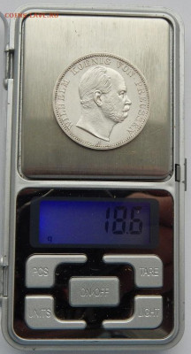 Пруссия 1 талер 1866 Вильгельм (без венка) до16.01. 22 00мск - DSCN4581.JPG