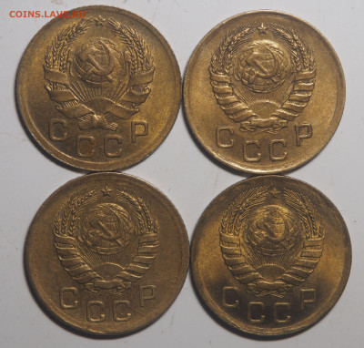 1 копейка 1936, 1938, 1939 и 1946 AU до 15.01.2020 в 22.00 - PC080689