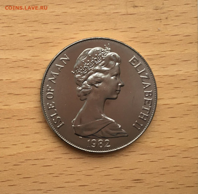 Крона Шайба Остров Мэн 1 крона 1982 Чемпионат мира футбол 1 - IMG_0054.JPG