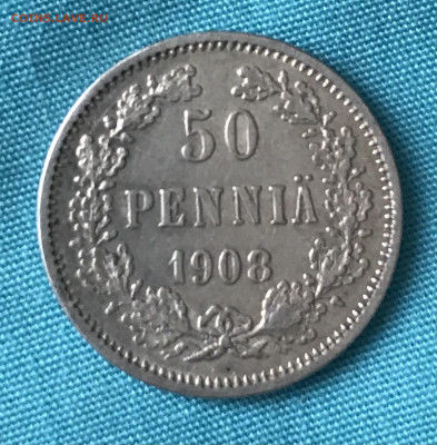 50 пенни 1908 г., AU. До 18.01.2021 22.00 по МСК - 764533D8-F4B5-4846-A44F-9A293C363CDC