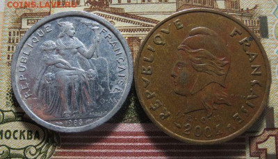 2 и 100 франков Французская Полинезия 16.01. в 22.00 - 555