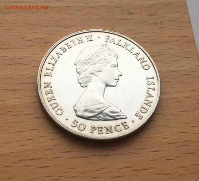 Крона Шайба Фолклендские острова 50 пенсов 1981 Свадьба Диан - IMG_0173.JPG