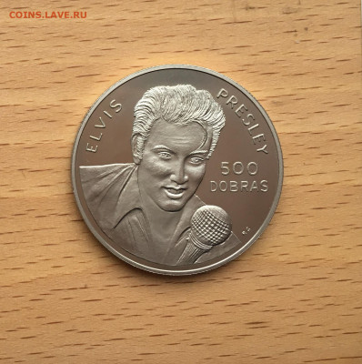 Крона Шайба Сан-Томе и Принсипи 500 добр 1993 Элвис Пресли - IMG_9961.JPG