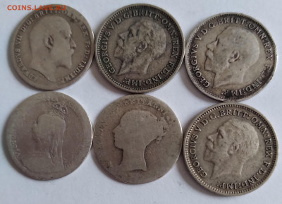 Англия серебро 3 пенса 6шт.1891-1933г. до 21 01 21г. 22:00 - 20210115_141641